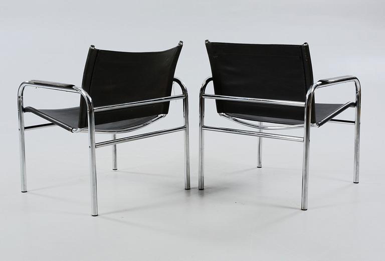 A pair of "Kointe" arm chairs by Tord Björklund, Ikea, late 20th century.