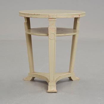 Rolf Bolin, a Swedish Grace grey lacquered side table, 1920's.