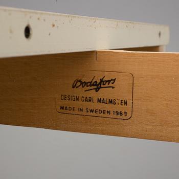 CARL MALMSTEN, matbord samt 3 iläggsskivor, Bodafors.
