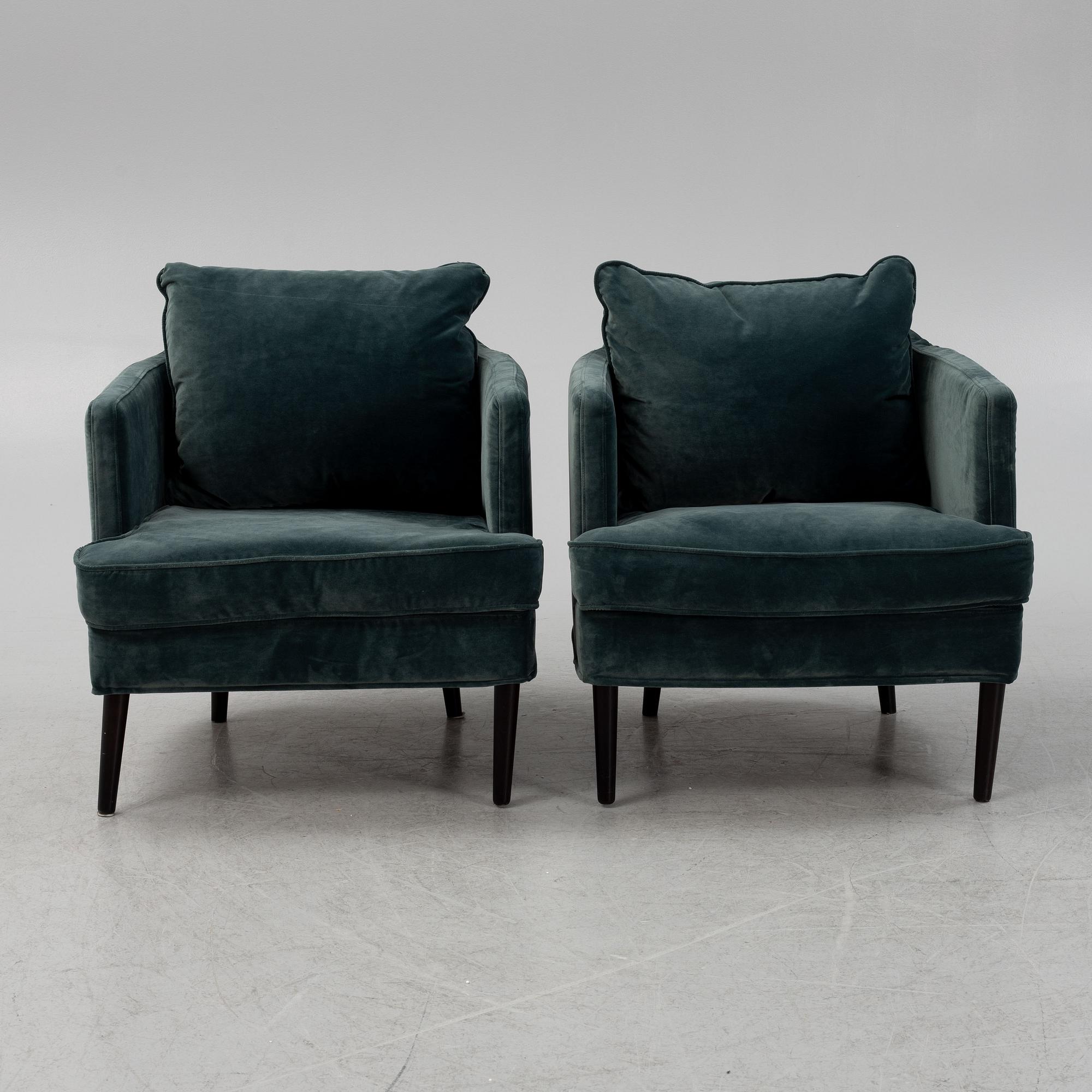 Dan Ihreborn, a pair of 'Julia' armchairs, SITS, 21st century.