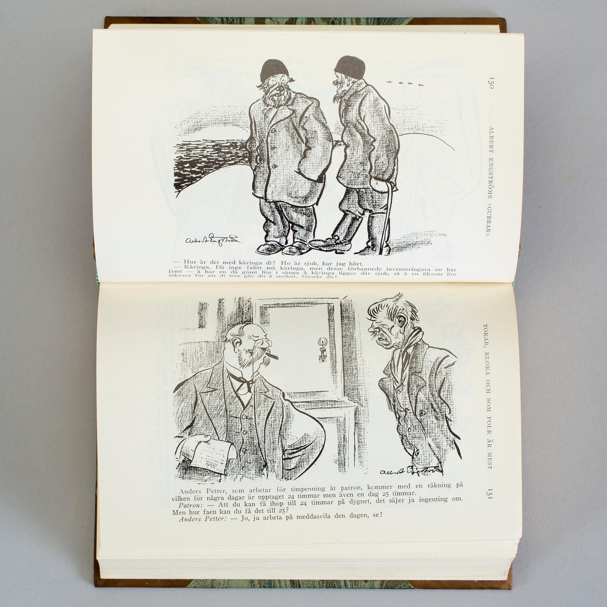 ALBERT ENGSTRÖM, 11 vol, bla Samlade berättelser av Albert Engström, Stockholm 1924-27.