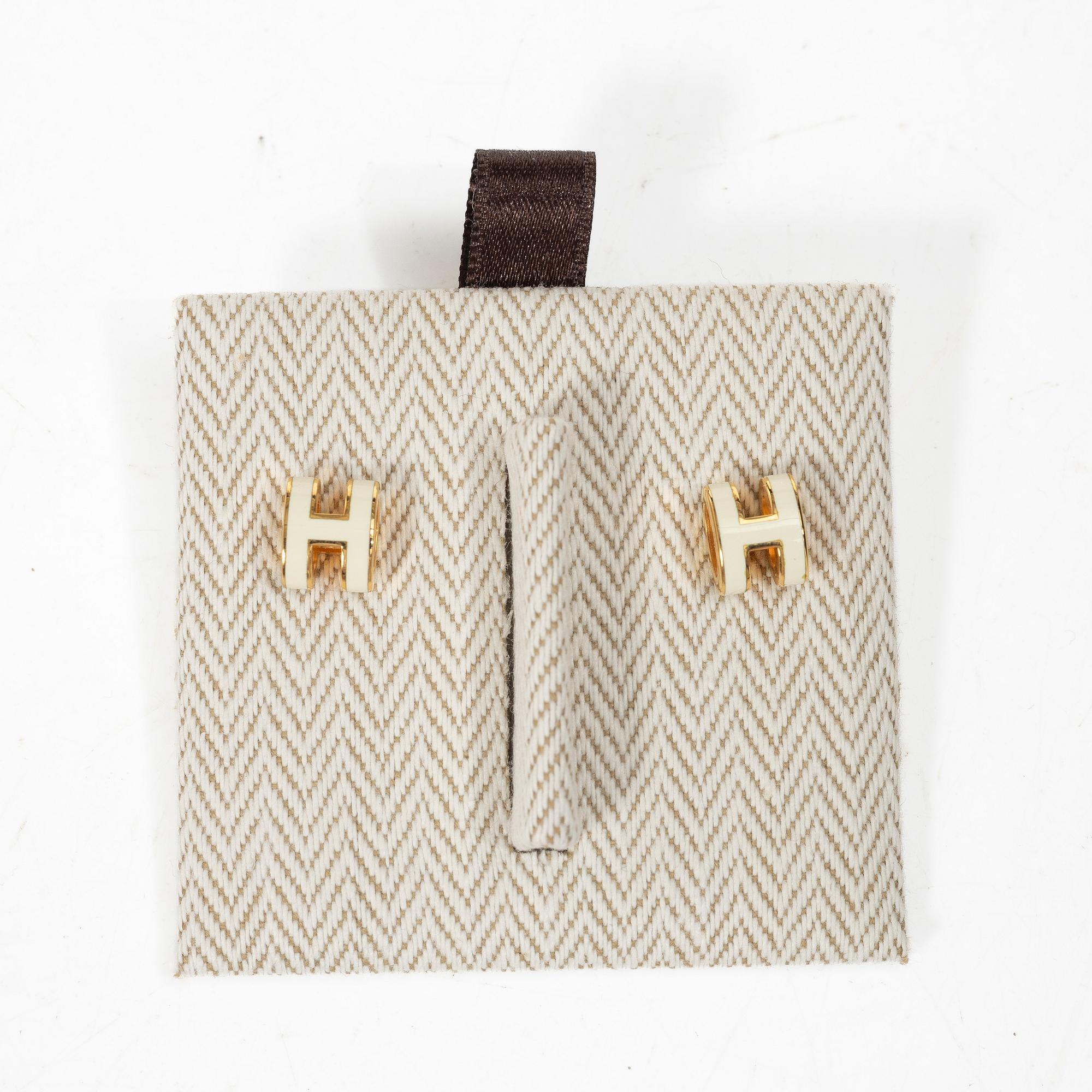 Hermès, earrings, "Mini Pop H".