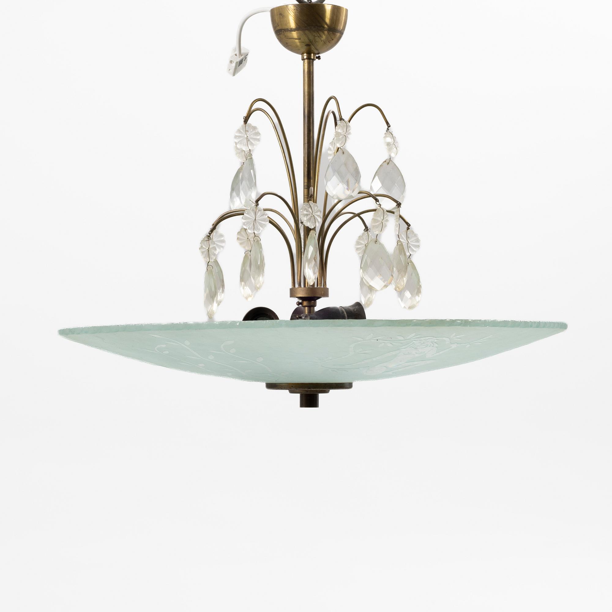 Ceiling lamp, Swedish Grace, 1930s/40s.