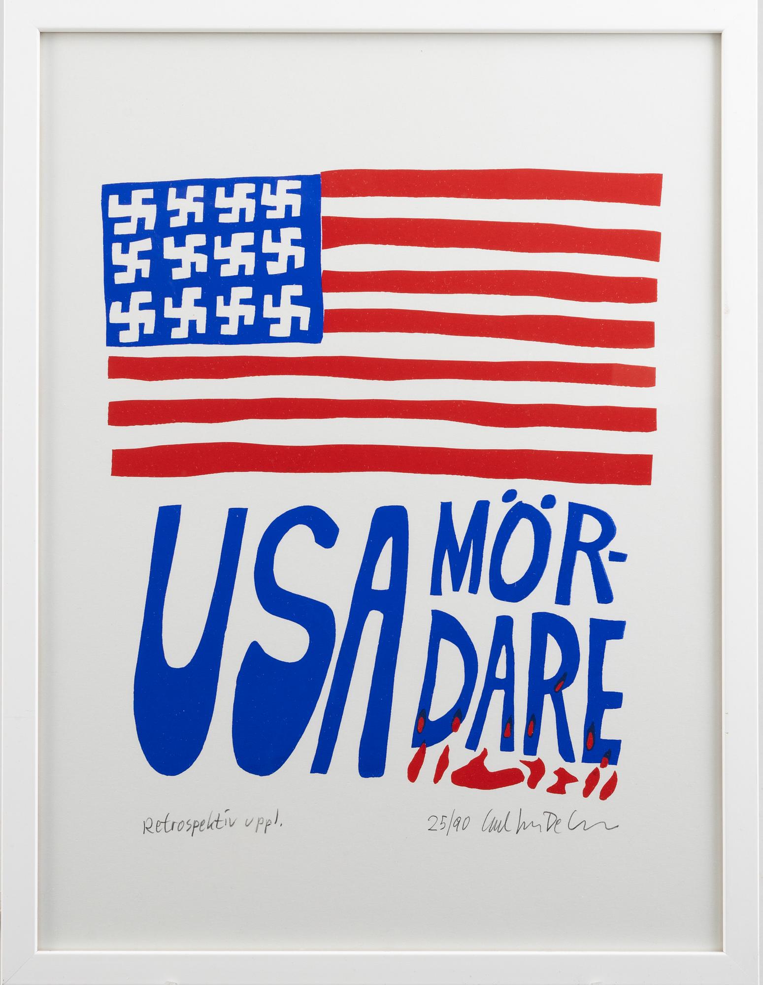 Carl Johan De Geer,  "USA Mördare" Retrospektiv uppl.