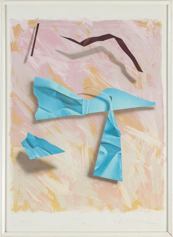 YRJÖ EDELMANN, a colour lithograph, signed and numbered IX/XX.