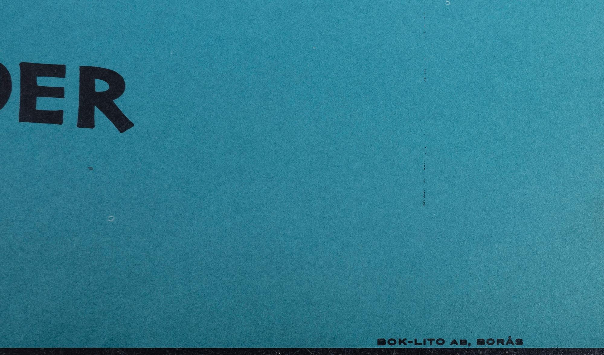 Léo Kouper, a vintage movie poster 'Gamla Tider (The Chaplin Revue)', 1960.