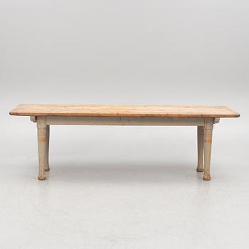 A dining table, late 19th Century.