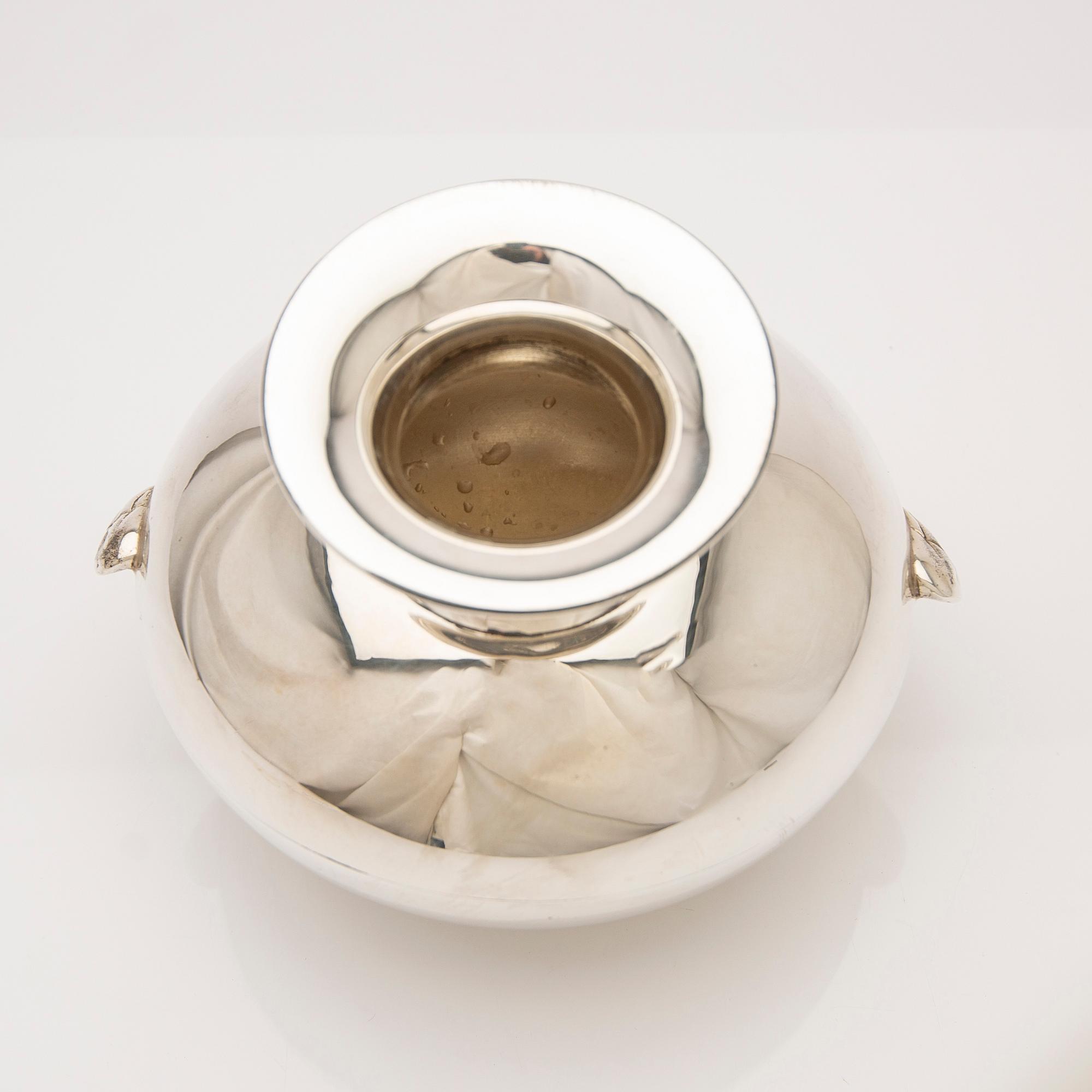 Decanter, sterling silver, Mexico.