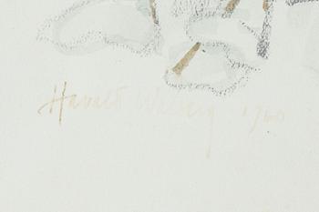 Harald Wiberg, watercolour, signed and dated 1960.