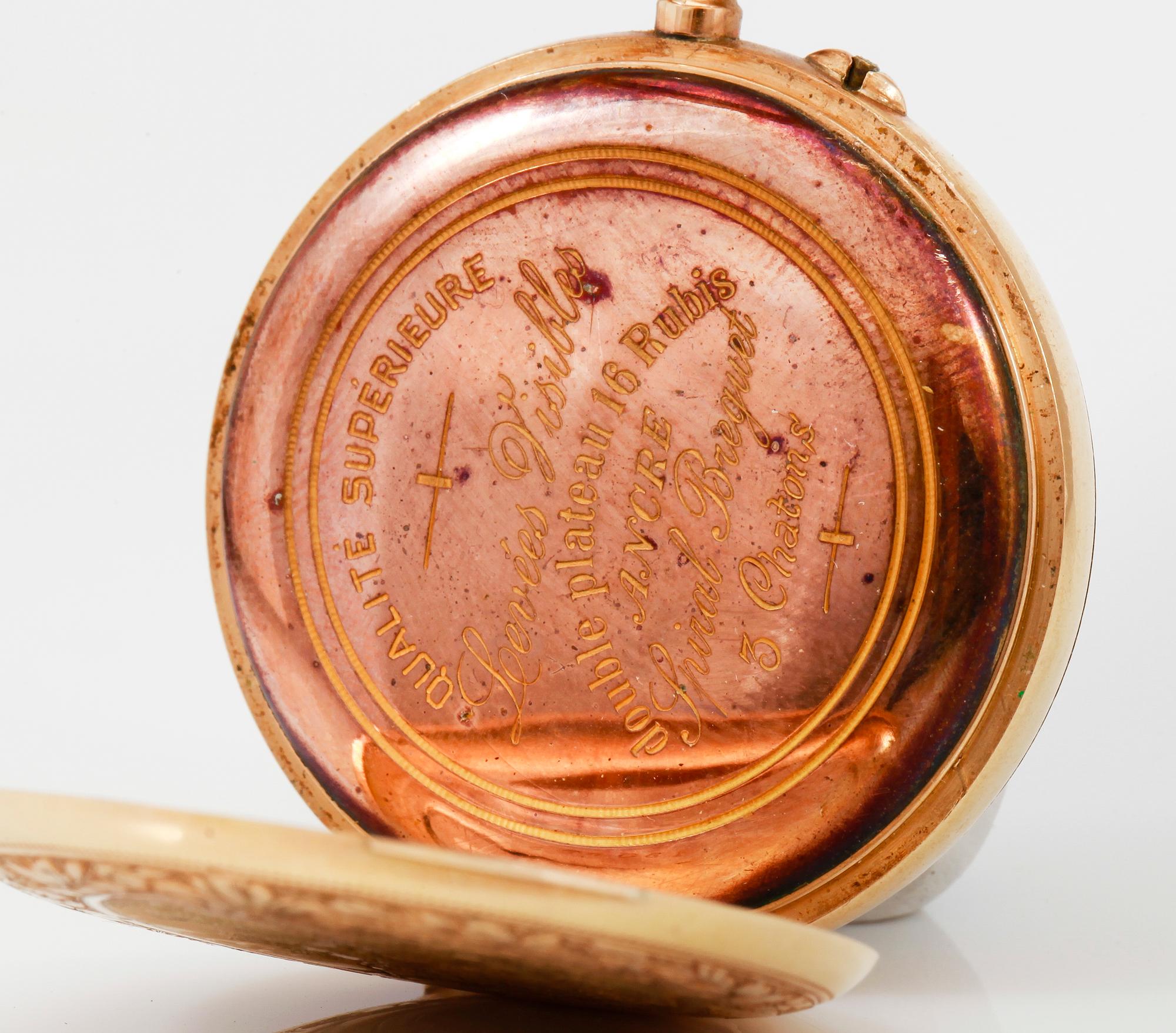 FICKUR, 18k guld, tidigt 1900-tal.