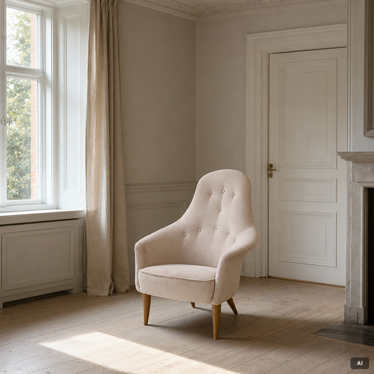 Kerstin Hörlin-Holmquist, a 'Lilla Eva' armchair, from the series 'Paradiset', Nordiska Kompaniet, Sweden, 1950's/60's.