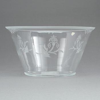 SKÅL, glas, Edward Hald, Orrefors.