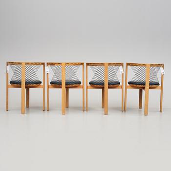 STOLAR 8 st, "String chair", Niels Jörgen Haugesen, Tranekaer Furniture, Danmark, 1995.