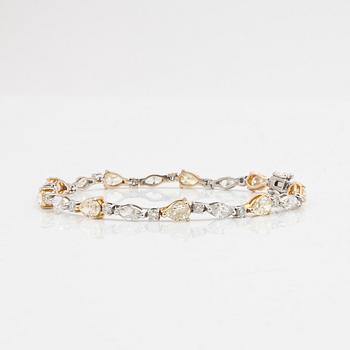 Bracelet, 18 k gold and white gold.