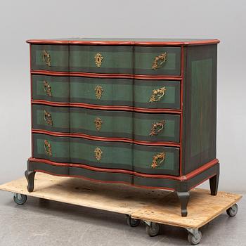 A baroque 18th century chest of drawers.