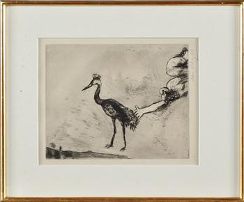 Marc Chagall · MARC CHAGALL, etsning, 1927-30 (utgiven av Teriade 1950), signerad.