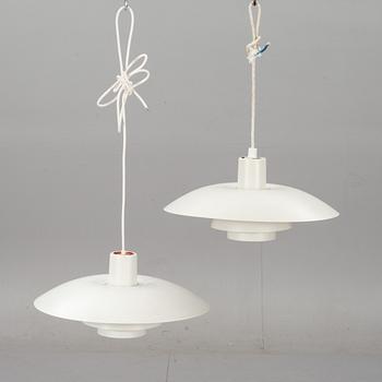 TAKLAMPA, 2 st, PH-4, Poul Henningsen för Louis Poulsen Danmark.