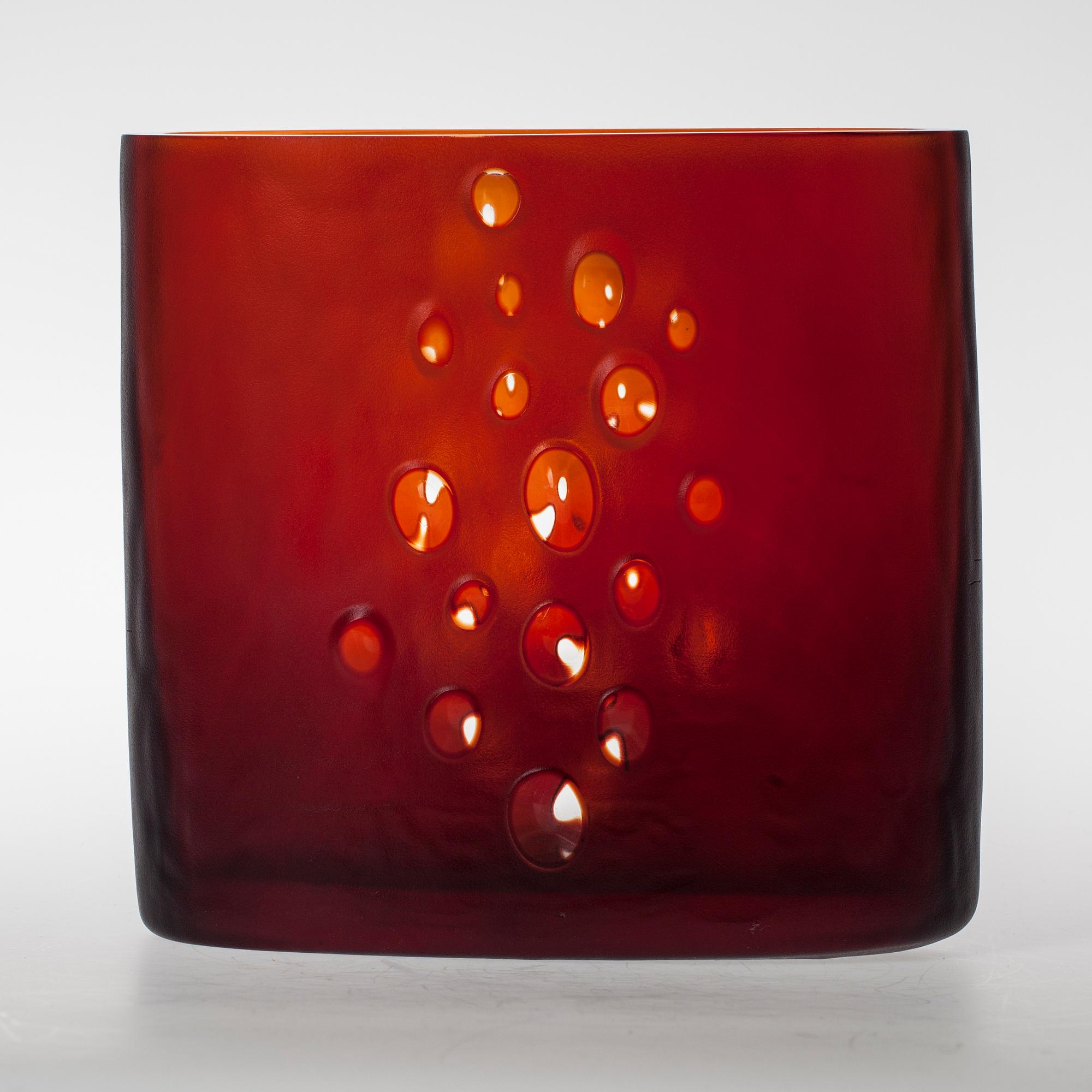 VAS, glas, signerad Tapio Wirkkala 3305. Iittala 1960-tal.