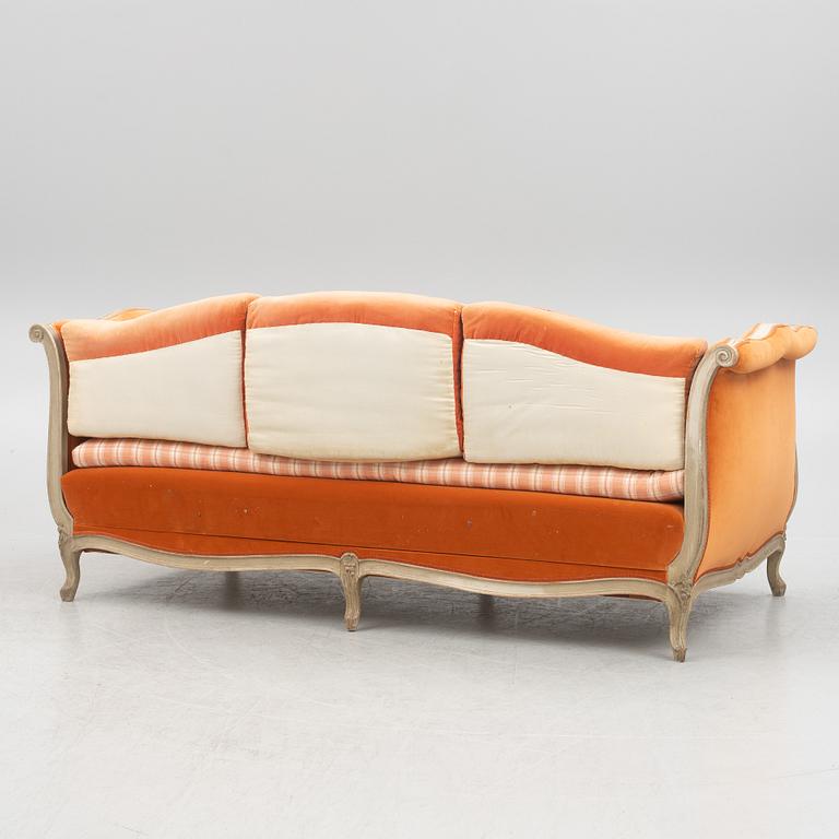 Banquet sofa, Louis XV style, 19th century.