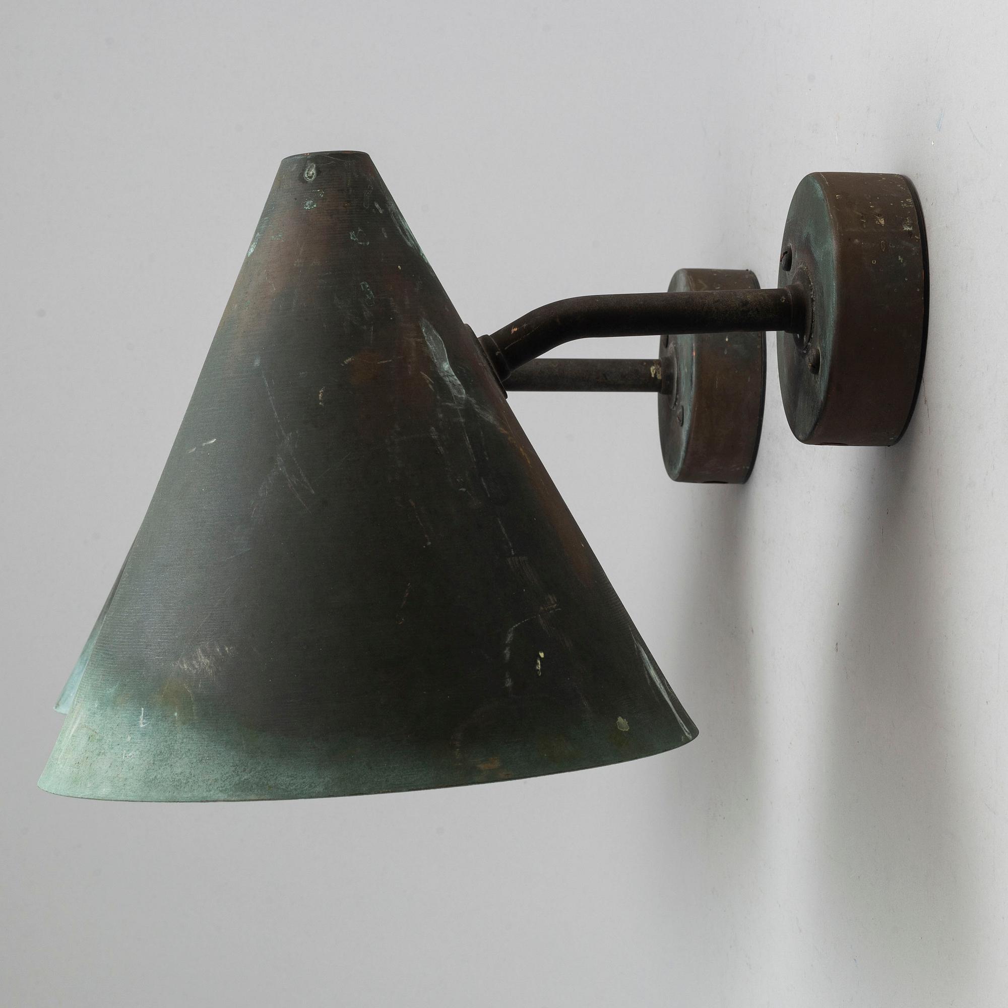 HANS-AGNE JAKOBSSON, a pair of 'Tratten' wall lights, Markaryd.