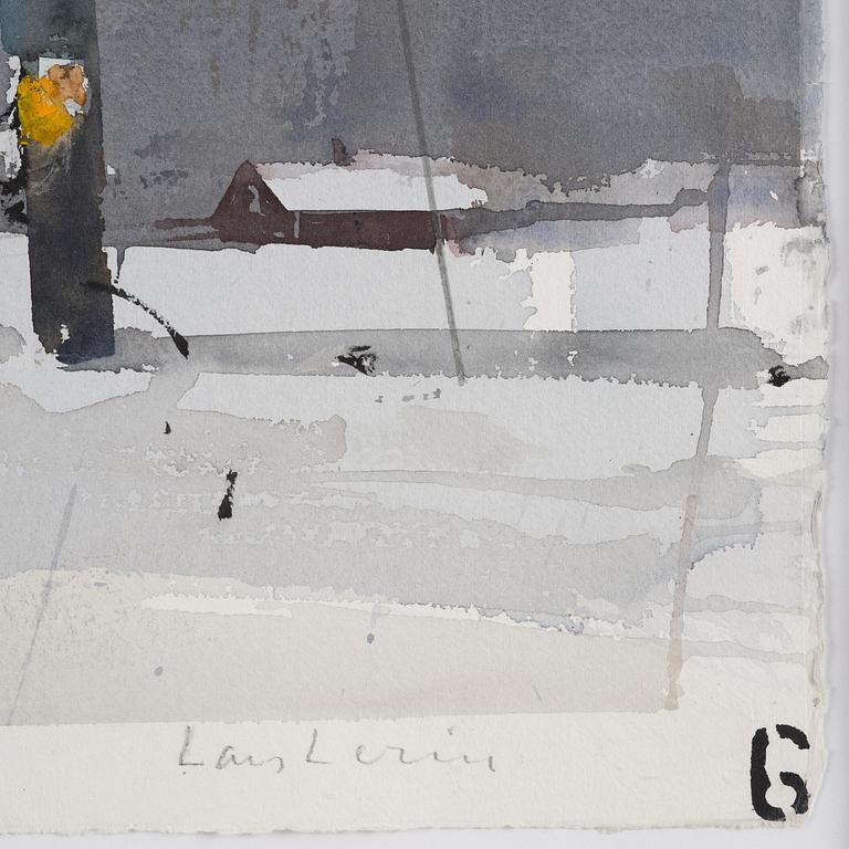 Lars Lerin, "Gimsøy, Lofoten".