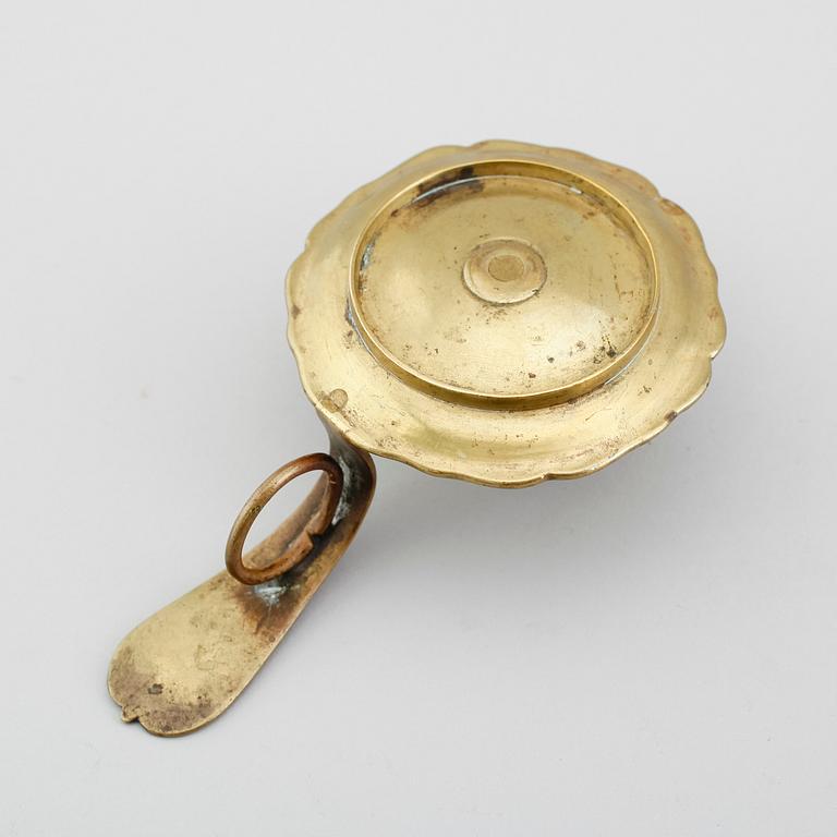 NATTLJUSSTAKE, mässing, 1700-tal.
