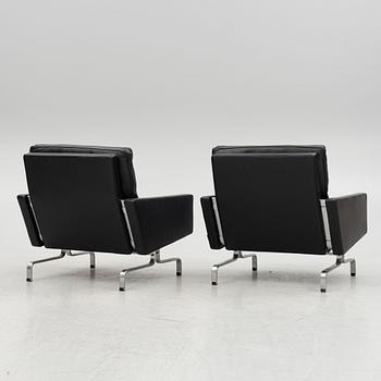 Poul Kjaerholm, fåtöljer, ett par, "PK 31", Fritz Hansen, Danmark, 2016.