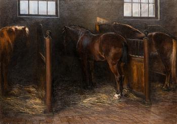 Anna af Forselles, Horses in the barn.