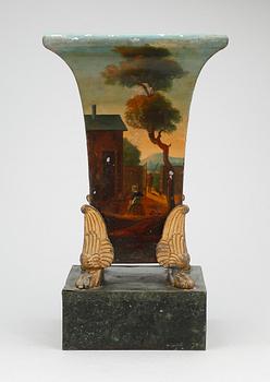 URNA, senempire, plåt, 1800-talets mitt.