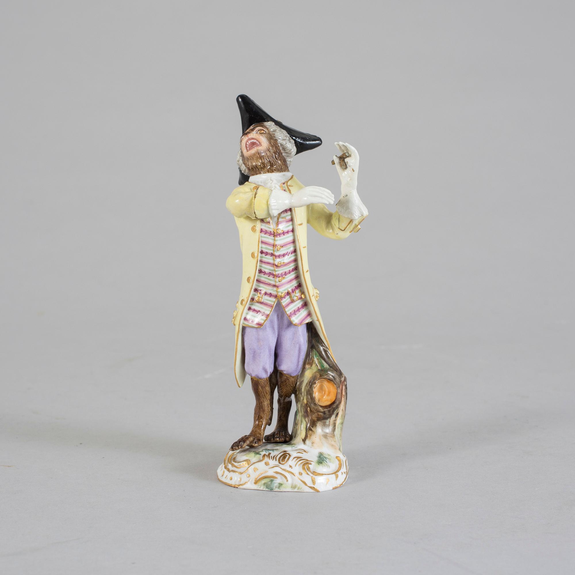 FIGURIN, porslin, Meissen, 1800-tal.