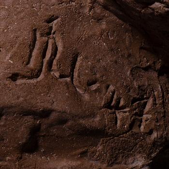 OKÄND KONSTNÄR, rödlera, signerad, daterad -47 och numrerad I/V.