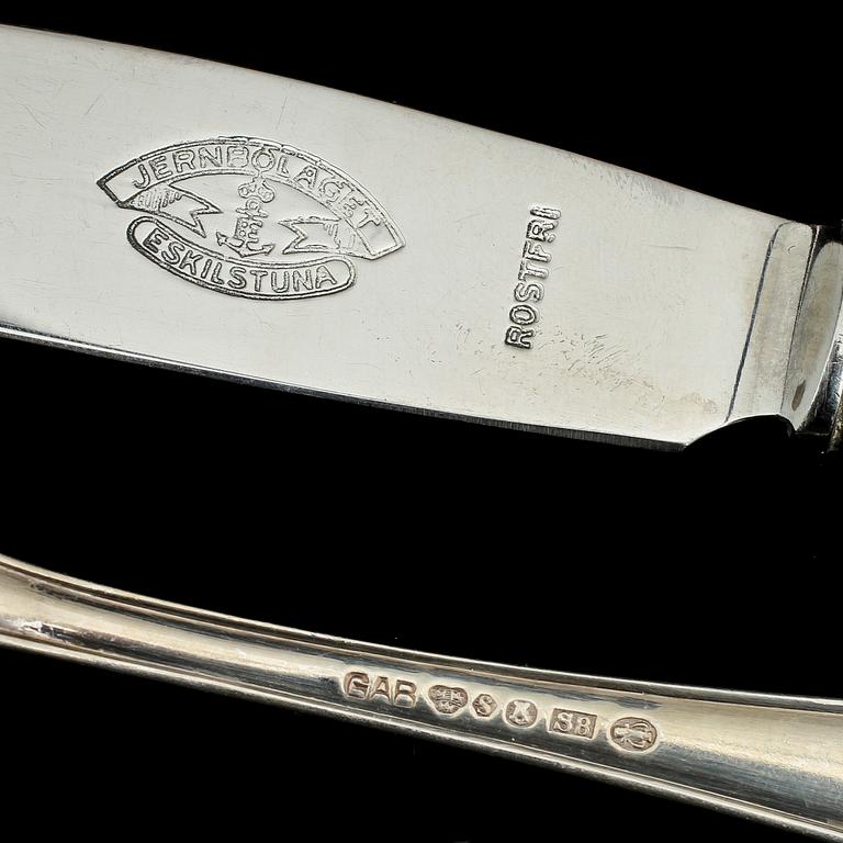 BESTICK, 12 st, silver,"Vasa", GAB, Stockholm, 1900-tal, vikt 450 g .