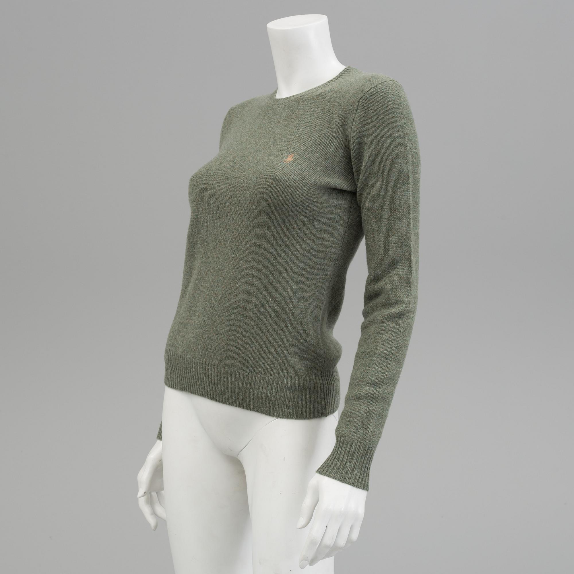 Two pair of wooland cashmere sweaters by Ralph Lauren.