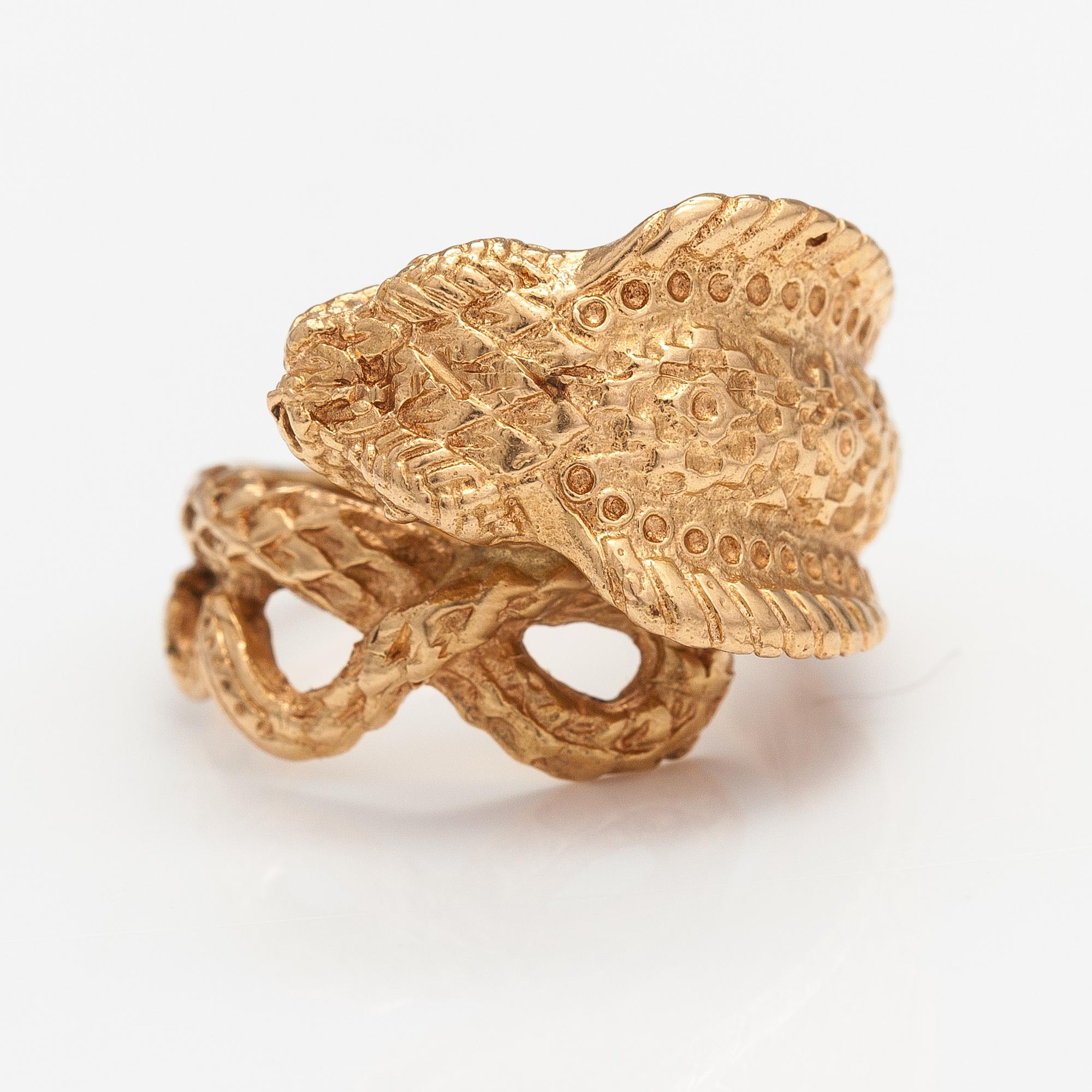 Ring, 18K guld. Odds guld, Visby 1998.