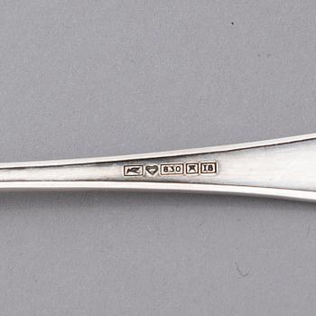 A 131-piece set of 'Suomi' silver cutlery, Suomen Kultaseppä oy/ Kultateollisuus oy, Turku 1927-1991.