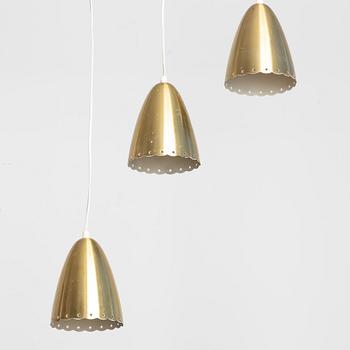 Three Swedish Modern ceiling lamps, 1940's/50s.