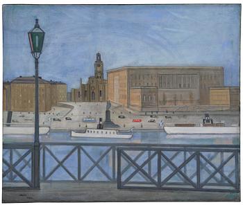 397. Einar Jolin, View towards the The Royal Palace, Stockholm.