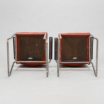 A pair of mid 20th century armchairs for J. Merivaara, Helsinki.