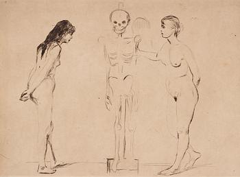 Edvard Munch, "The Women and the Skeleton".