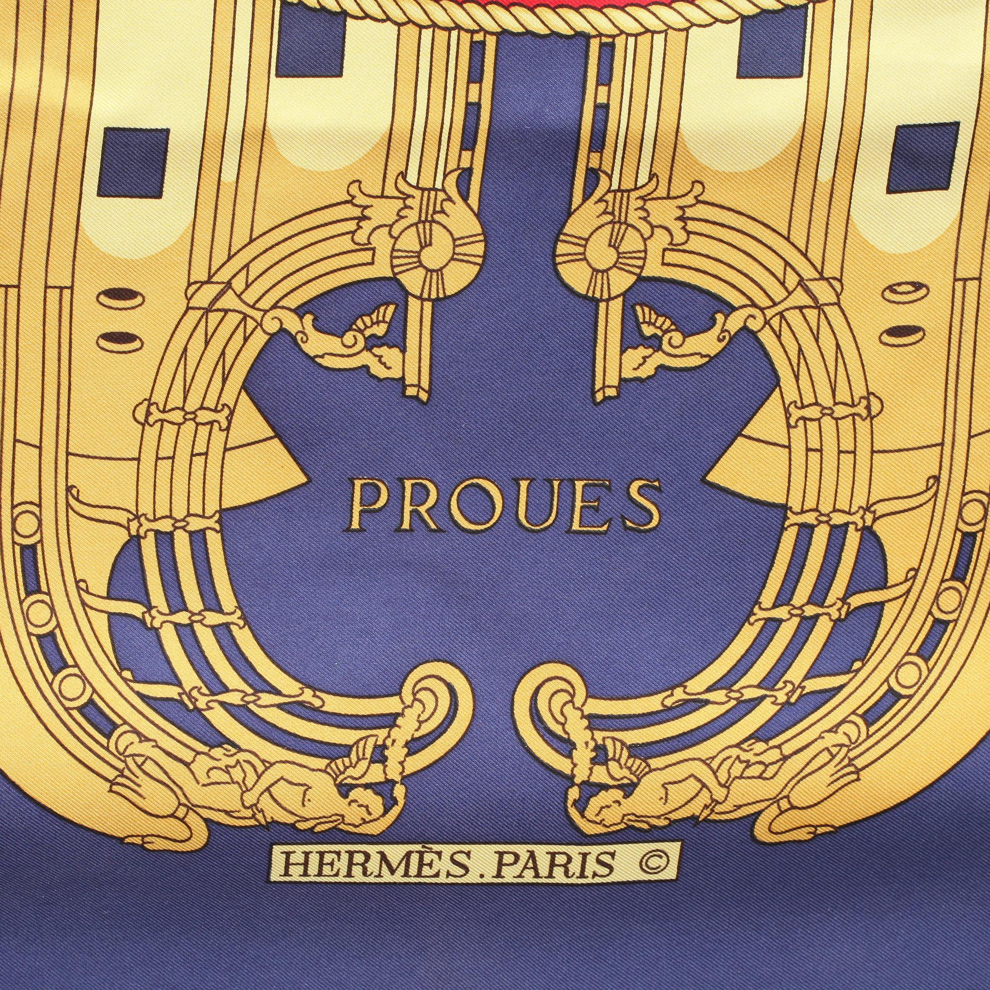 SCARF, siden. "Proues" Hermés, Paris.