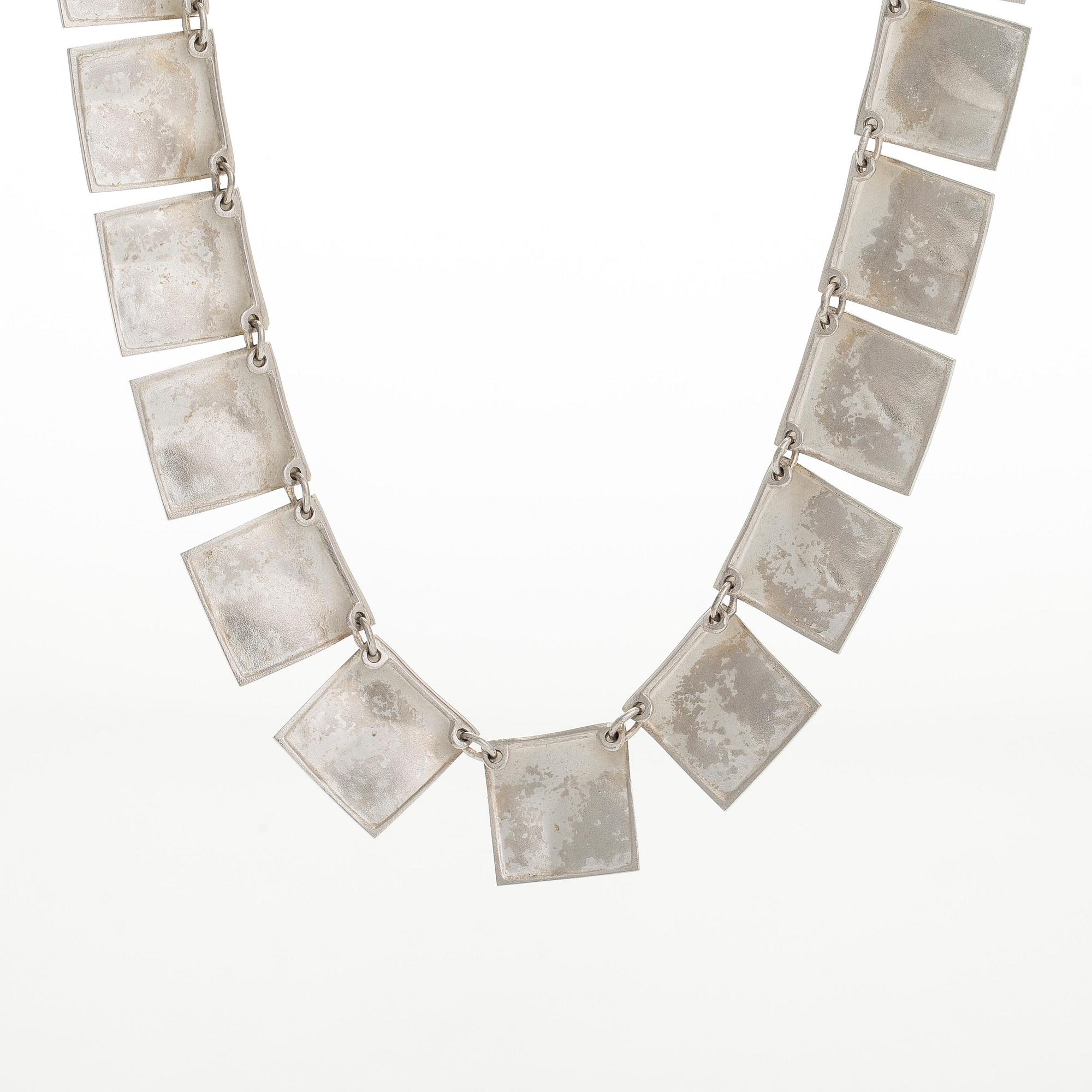 Björn Weckström, collier, "Galaktiska toppar", sterlingsilver. Lapponia 1995.