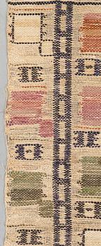 Märta Måås-Fjetterström, a textile, "Lövendal", flat weave, ca 155 x 67 cm, signed MMF.