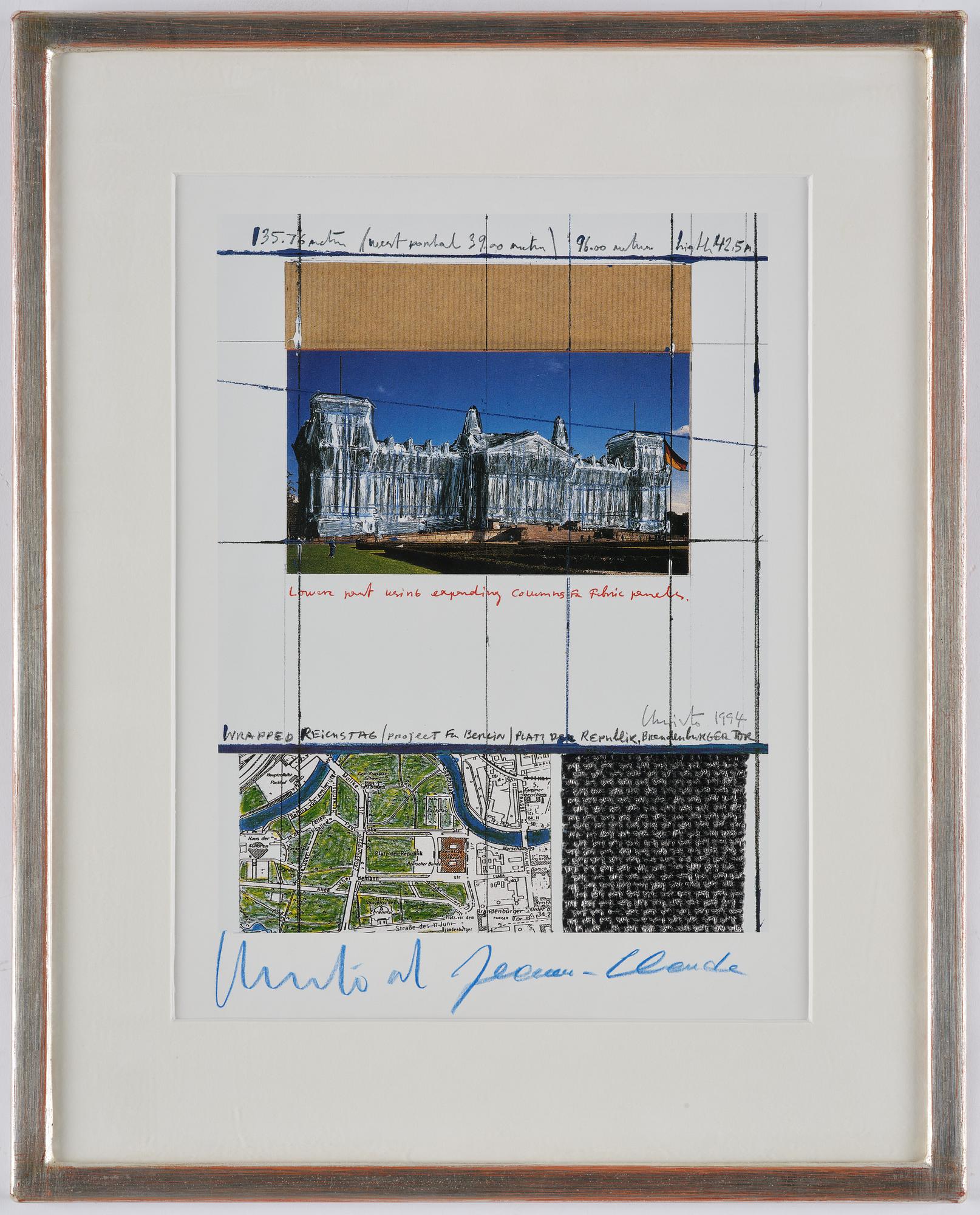 Christo & Jeanne-Claude, ”Wrapped Reichstag-project for Berlin".