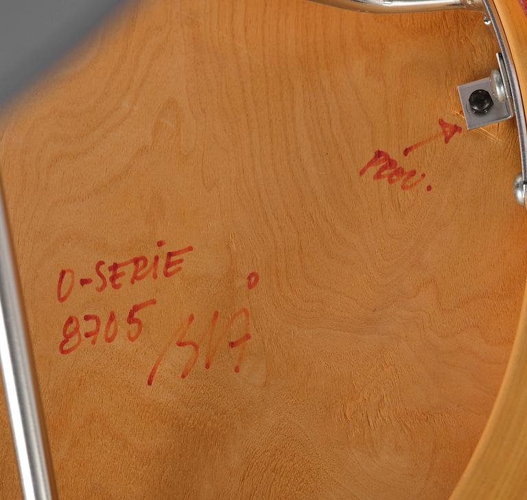 Börge Lindau, a prototype “Hövding” chair, from the Oblado series, Blå Station, Åhus, 1980s.