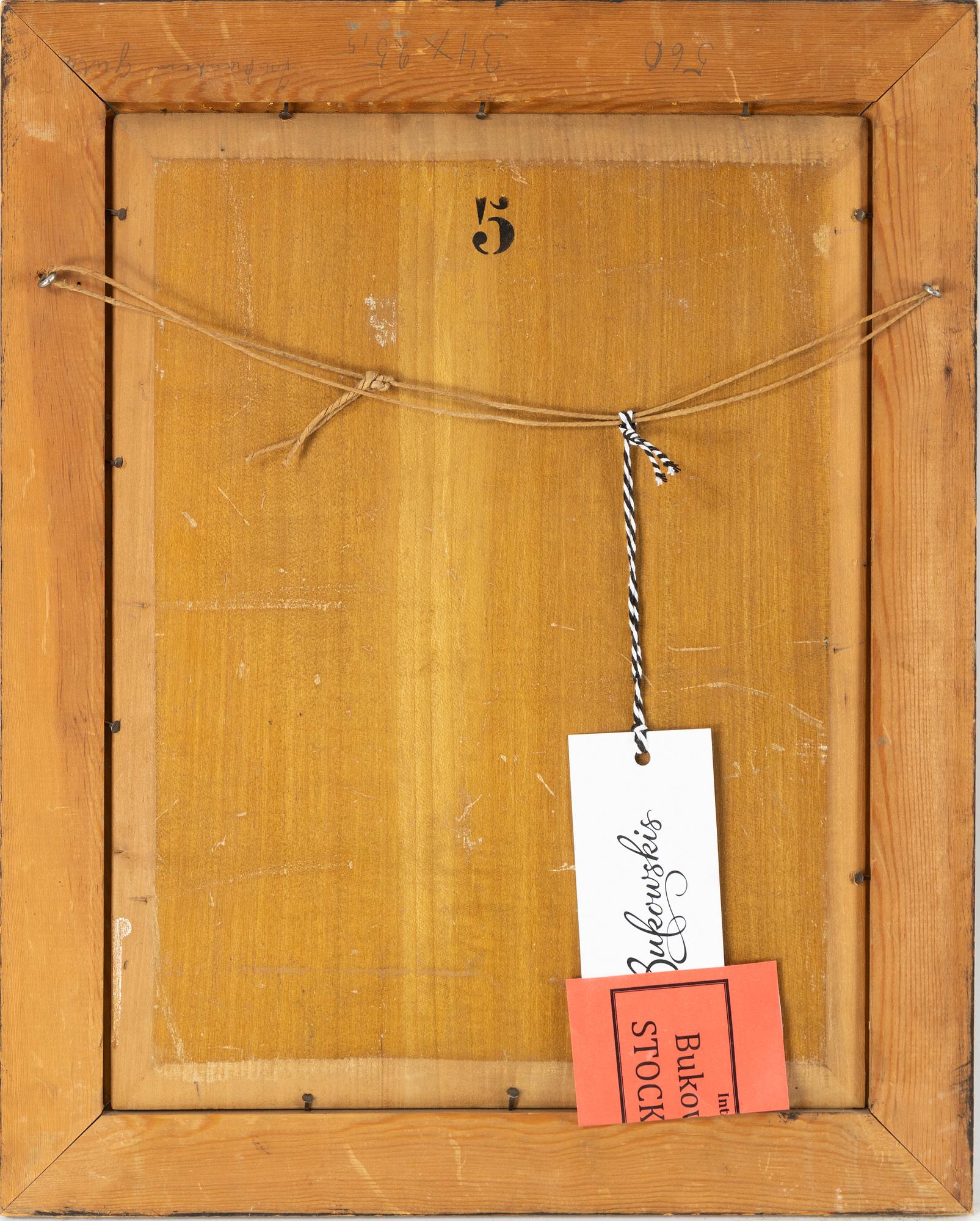 Ali Woxberg, oil on panel, signed and dated 1923.