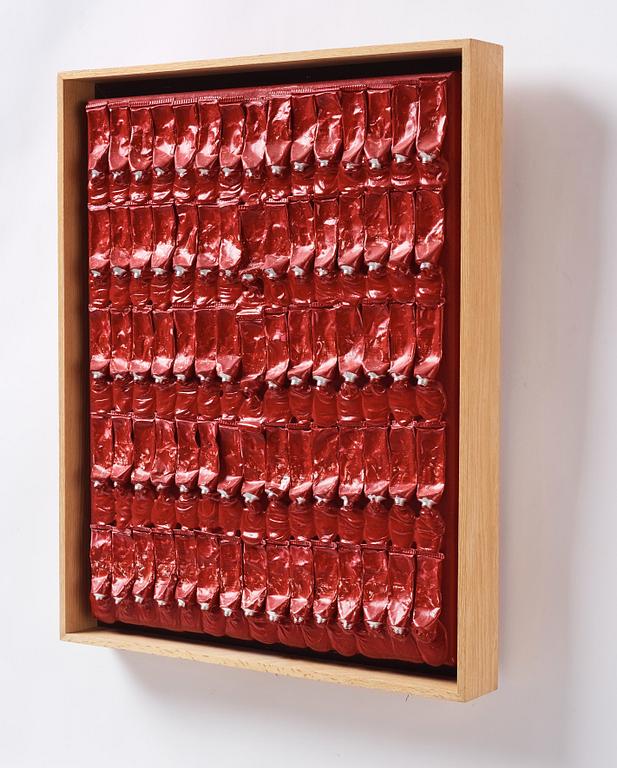 Arman (Armand Pierre Fernandez), "Monochrome Accumulation no: 2508".