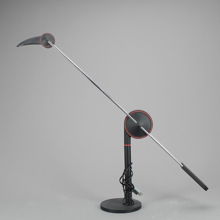 KONTORSLAMPA, Memphis design-typ, metall, 1980-tal.