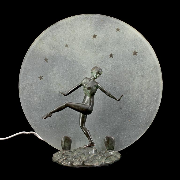 BORDSLAMPA, Art Deco, 1920-tal.