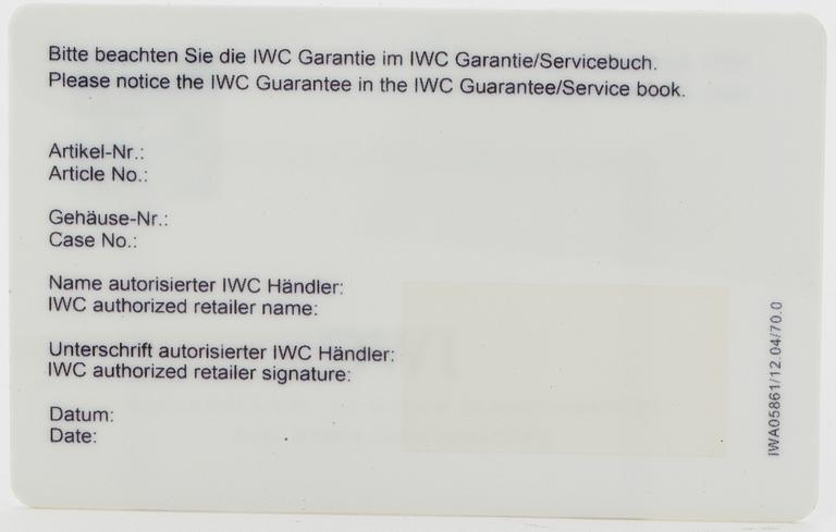 IWC, GST Aquatimer, wristwatch, 42 mm.