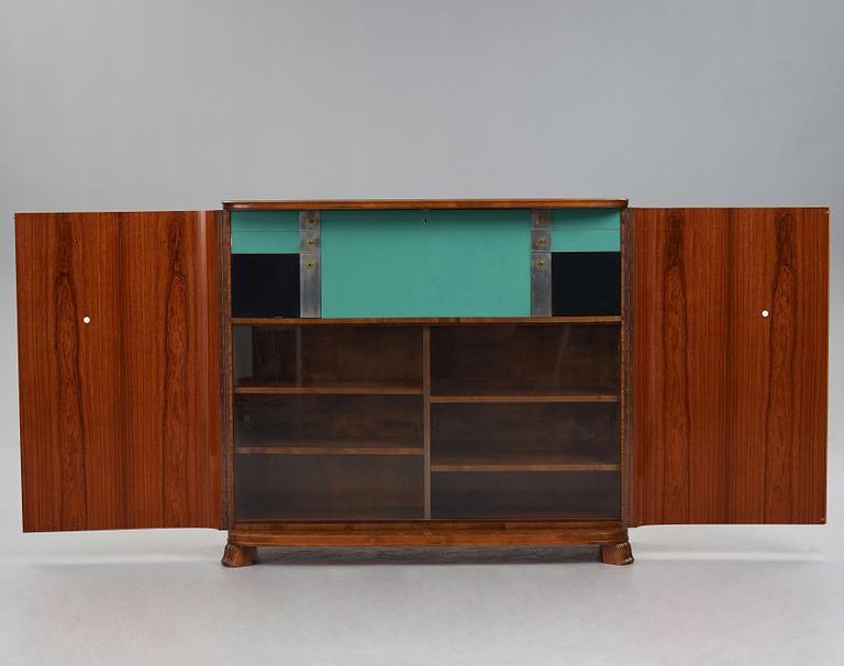 Erik Chambert, a bar cabinet, for AB Chamberts Möbelfabrik, Norrköping, Sweden, 1934.